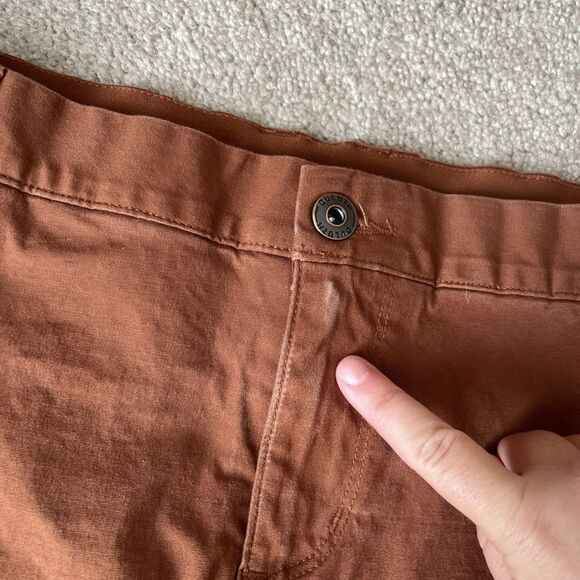 Duluth Trading Rootstock Gardening Skort 12 Brown Outdoors Casual Boho STAIN - Picture 5 of 9